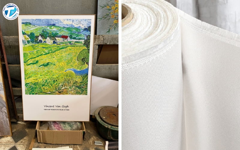 Máy in UV cuộn có thể in trên vải canvas